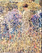 Frieseke, Frederick Carl Lady in a Garden oil on canvas